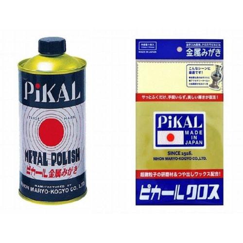 

Nihon Maryo Kogyo Pical Metal Polish 300g + 1 Special Cloth Set 388-457