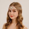 Sparkling Forehead Drop Headband Rhinestones Hair Chain Elegant Eyebrows Headchain Wedding Ceremony Charm Hair Ornament