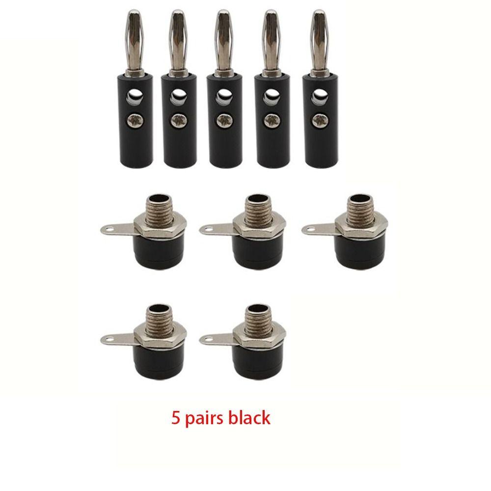 Male and Female 4mm Banana Plug Terminal Connector 4mm Banana Socket  for Panel Mount