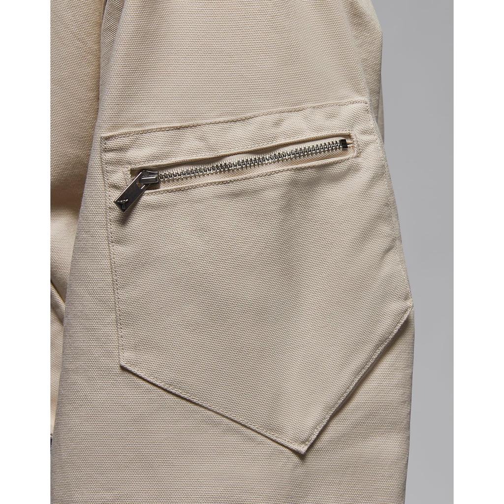 Jordan Renegade Tkana Wygodna Codzienna Sportowa Kurtka z Zamkiem na Ramię z Długim Rękawem Kobiety kurtki Legendarny-Jasnobrązowy FV7147-203