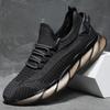 Flying Woven Men's Shoes Summer Sports Breathable Casual Mesh Shoes Soft-soled Mesh Shoes Men's Dirt-resistant Travel Shoes Trendy Coconut Shoes