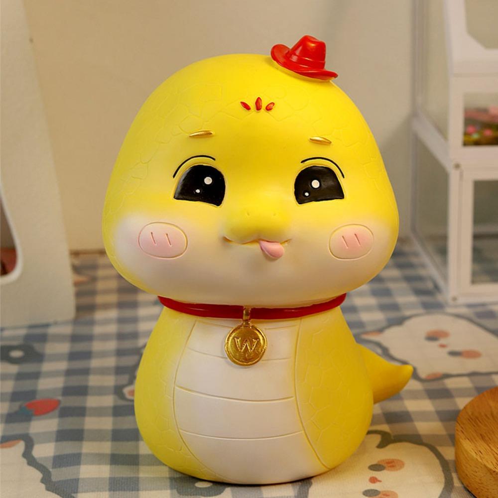 Save Money Zodiacs Snake Piggy Bank Large Capacity Snake Coin Storage Box  Coins Cash