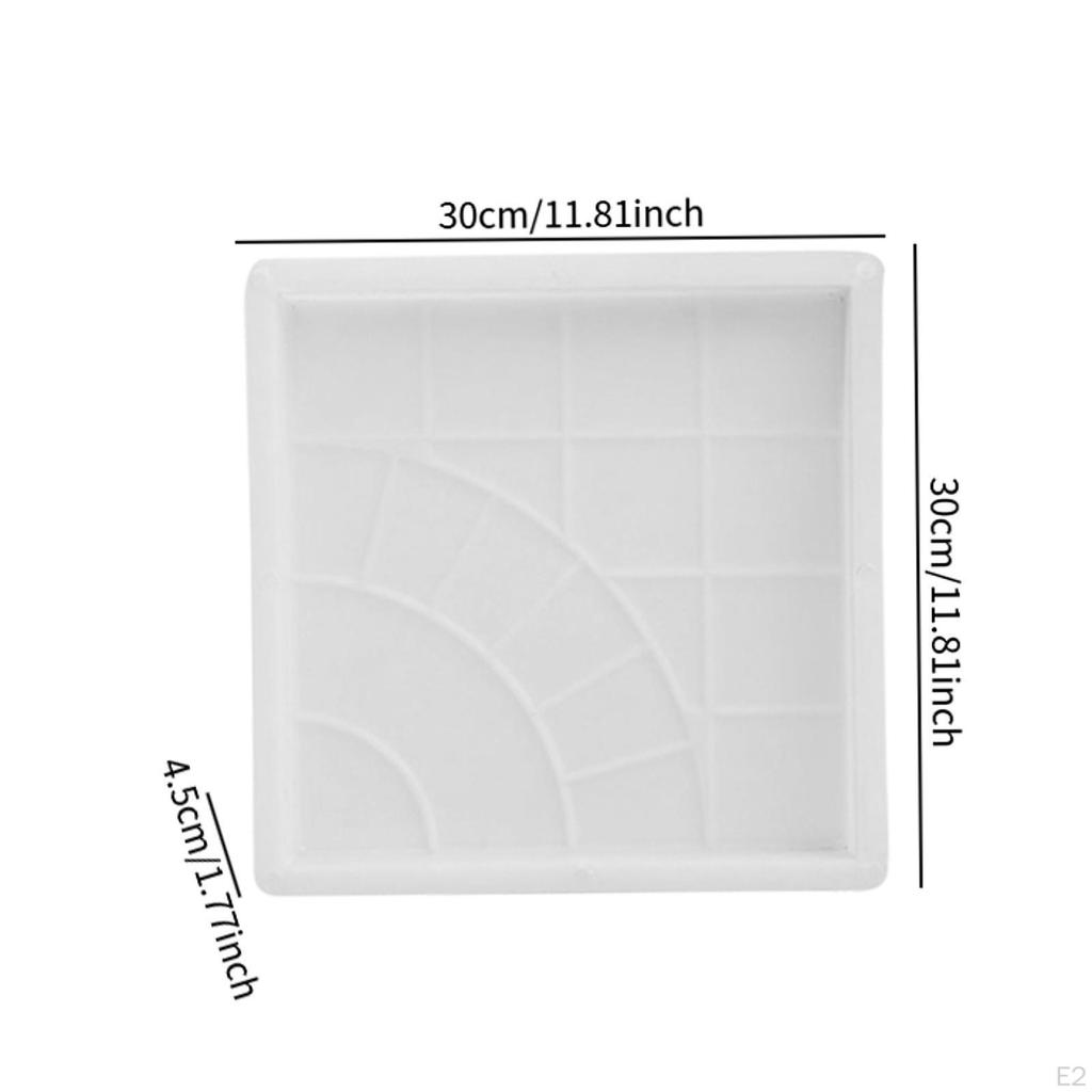 Walkway Paving Maker Tooling Landscaping Cement Making Stepping Stone Paver Easy to Use