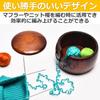 EdisonBrain Yarn Bowl with Made of Pine for Yarn and Sewing Lid, Wood, Dustproof, Knitting, Crocheting, Storage, (Brown)