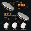 Rolling Knife Sharpener Kitchen Manual Knife Sharpening 15° Degrees Angle Roller Knife Whetstone Ceramic Roller Knife Whetstone