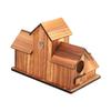 Wooden Bird Feeding Birdhouse 5 Hole Bird Cage Room Outdoor Garden Bird Nesting Box Small Pet Supplies Decoration Garden Decor