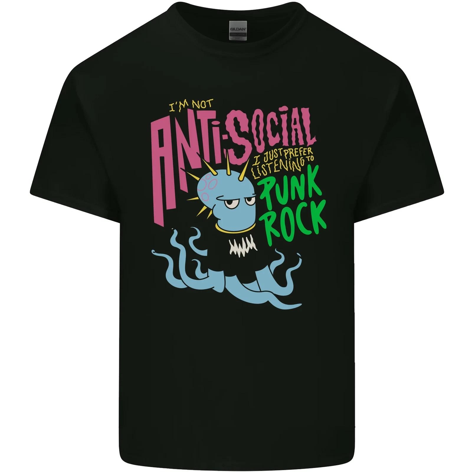 Antisocial Punk Rock Skinhead Octopus Kids T-Shirt Childrens 2XL