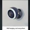 Wall Mounted Desktop Turbo Fan Outdoor Night Light Small Fan Portable USB Rechargeable Lighting Electric Fan