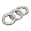 10Pcs Round Spring Snap Hooks Carabiner Keyring Clasp DIY Clip for Keychain Key Purse