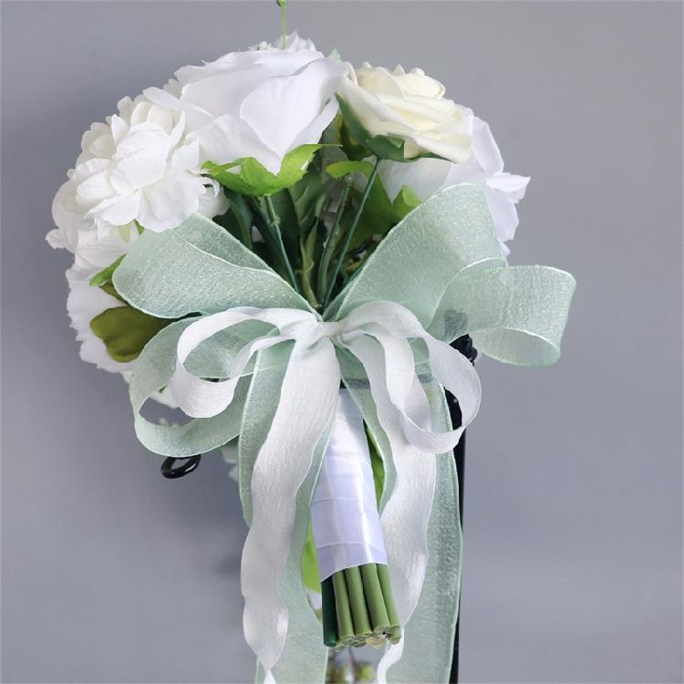 Water Drop Shape Bouquets Artificial Wedding Flowers Bridal Shower Bouquets for Special Occasion