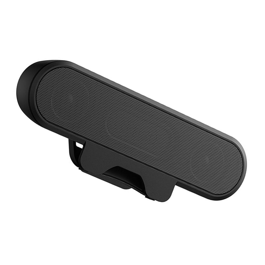 Computer Speaker Black High Definition Stereo Loud Sound Volume Control USB Wired Easily Clamps Display Desktop PC