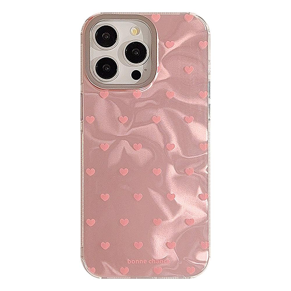Simple Ins Love for IPhone 15 Apple 16 Phone Case 14pro Max Fresh 12 Hard 13 Water Ripples
