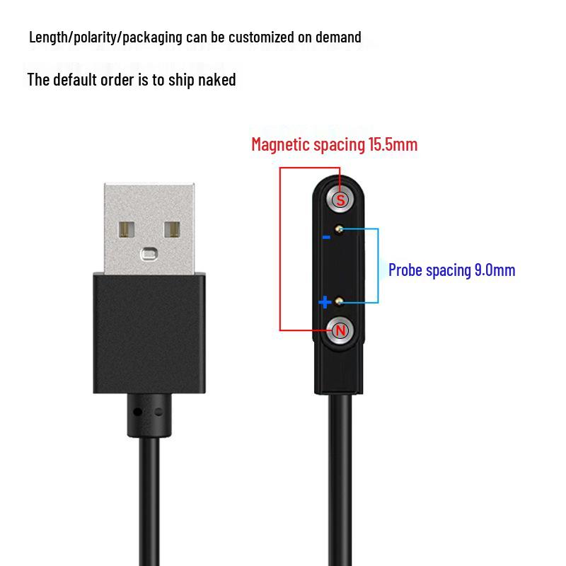 Nabíjecí kabel pro chytré hodinky: 4P2P Pin, 2/4 Core, Magnetická nabíječka