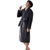 Nightgown Men'S Winter Coral Fleece Thickened Fleece Autumn And Winter Robe Men'S Pajamas Winter Flannel Long Bathrobe