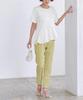 Yours Asymmetrical Frill Docking BDXN1790 Large White T-Shirt Women's