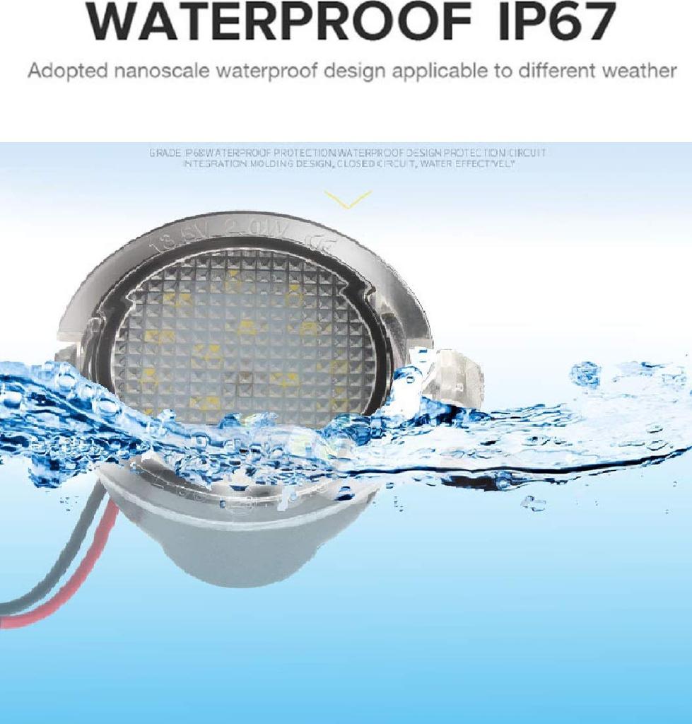 Lincoln Ford LED Welcome Lamp Side Mirror Lamp Underlight Courtesy Lamp Door Mirror Lamp