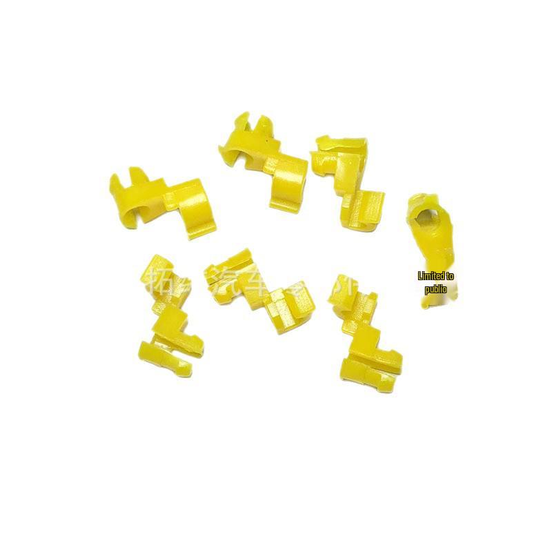 Car Door Lock Fixing Hook and Clip Set Clear Plastic
