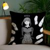 Cute C-Chainsaw Man Anime Cushion Cover Soft Short Plush Double-Sided Printing Home Decor Machine Washable Pillow Case Gift