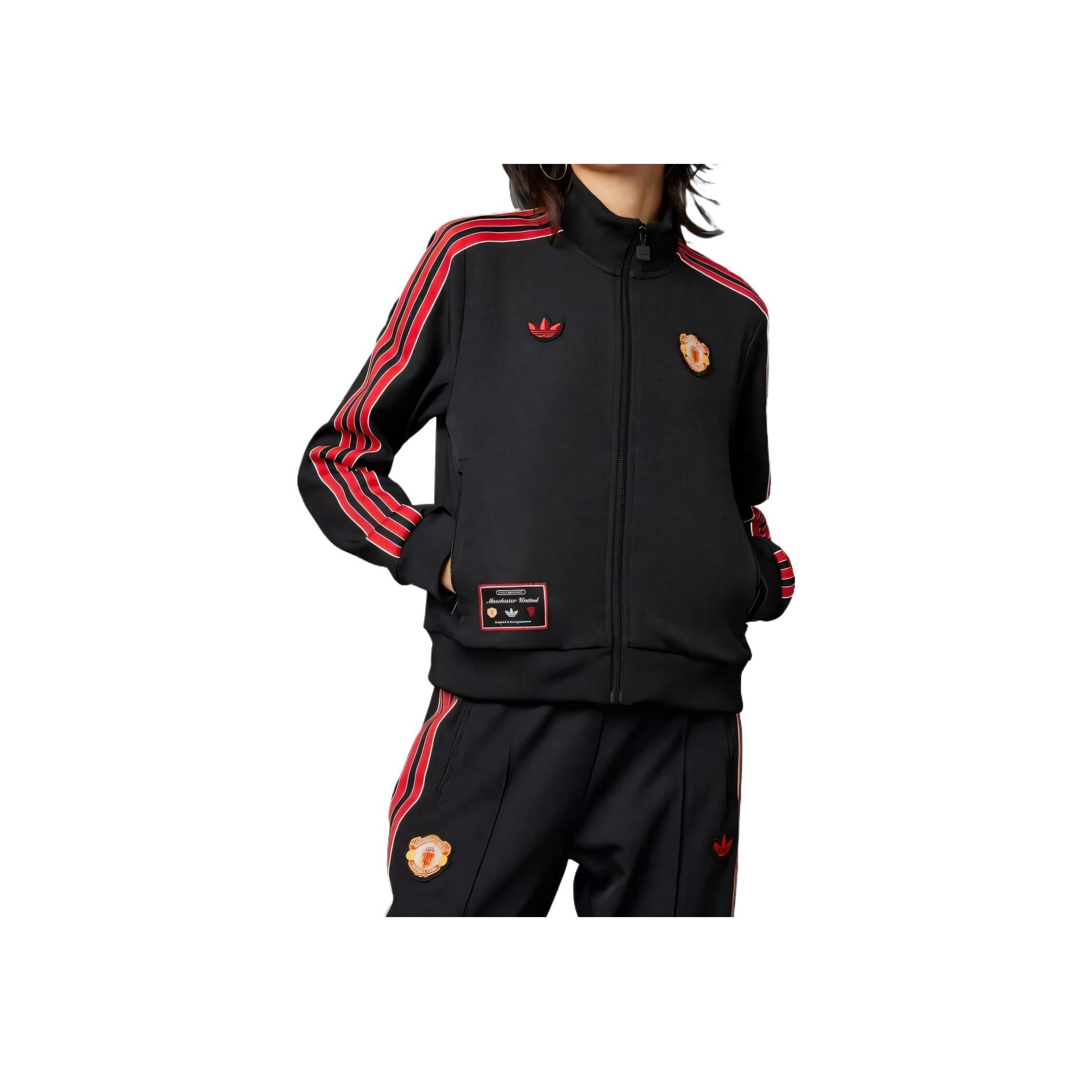 Adidas Originals Manchester United Women s Football Culture Track Jacket Red JF0360 XL