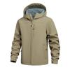 Men's Solid Color Outdoor Mountaineering Waterproof Windproof Fleece Jacket Outdoor Jacket