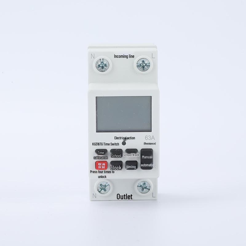 220V Microcomputer Time Switch 63AKG316TG Timer for Street Light Control
