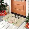 Cute Rabbit Print Welcome Mat Reborn Rabbit Indoor and Outdoor Universal Non-slip Floor Mat Soft Carpet for Kitchen and Bathroom