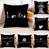 AnimeDdeathswNotesw Case Plush Fabric Soft Pillowcase Double Sided Print Cushion Cover Household Gifts