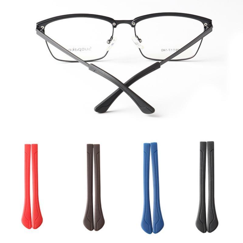 Glasses Foot Covers Flat Hole Metal Temples Accessories Rubber Leg Covers Non-slip Glasses Frame Accessories