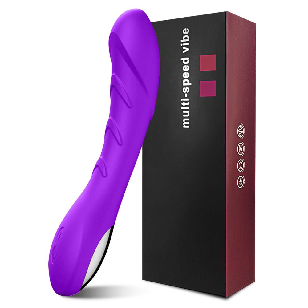 POMFW Dildo Vibrator 12 rychlostí Žena masturbátor G bod Sexuální hračky pro dospělé Anální zástrčka Silikonová USB nabíjení