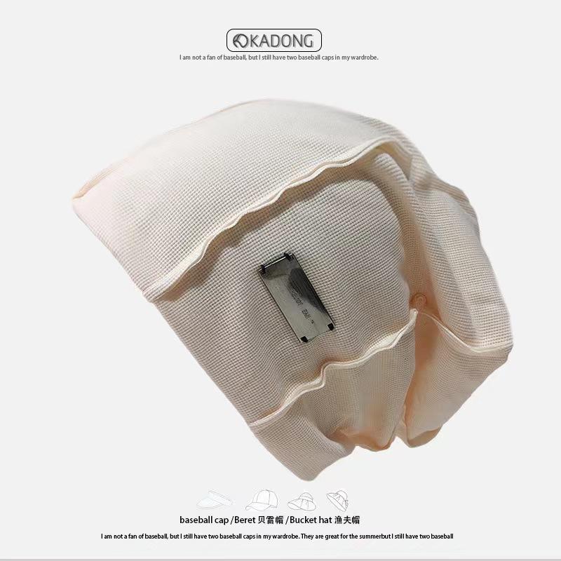 

Металлическая стандартная ворсовая шляпа женская японская большая окружность головы показывать лицо маленькая сумка голова холодная шляпа черная Интернет знаменитость родильная шляпа прилив One Size