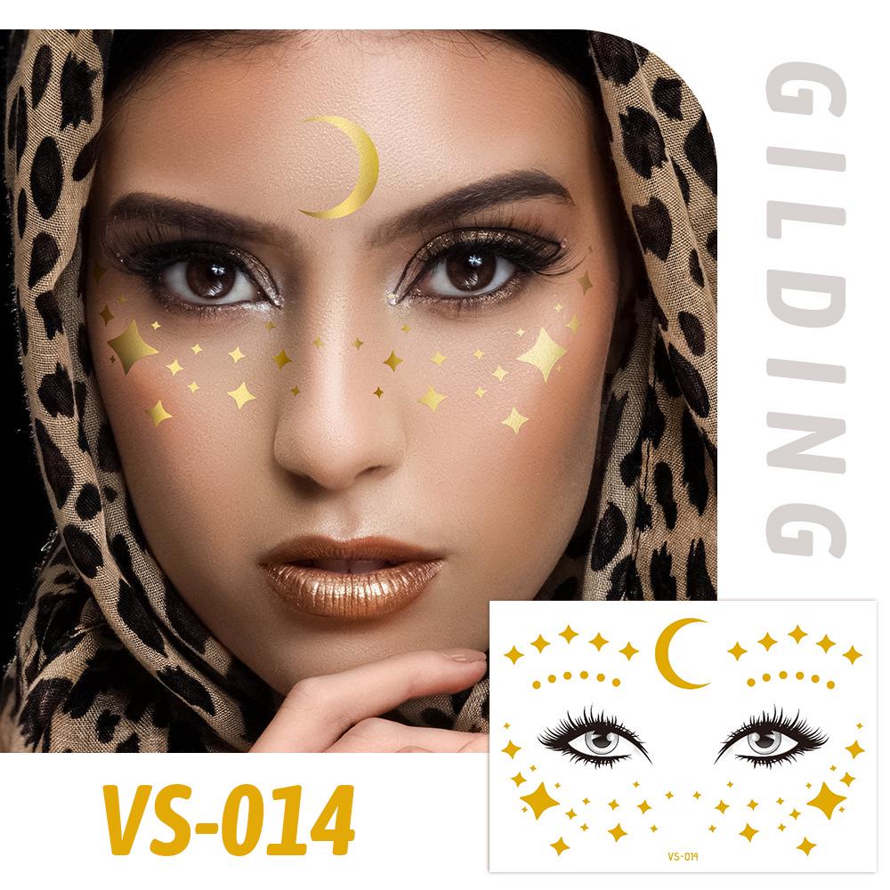 Trendy European Music Festival Waterproof Face Tattoos & Freckle Stickers