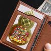 Chinese Feng Shui Copper God Of Wealth Card Buddha Amulets Card Prayer Gold Card Business Fortuna Treasure Lucky Home Decoration