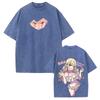 Cute Anime My Dress-Up Darling T-shirt Marin Printed Washed Y2k T Shirt Men Women Clothing Cotton Tees Tops