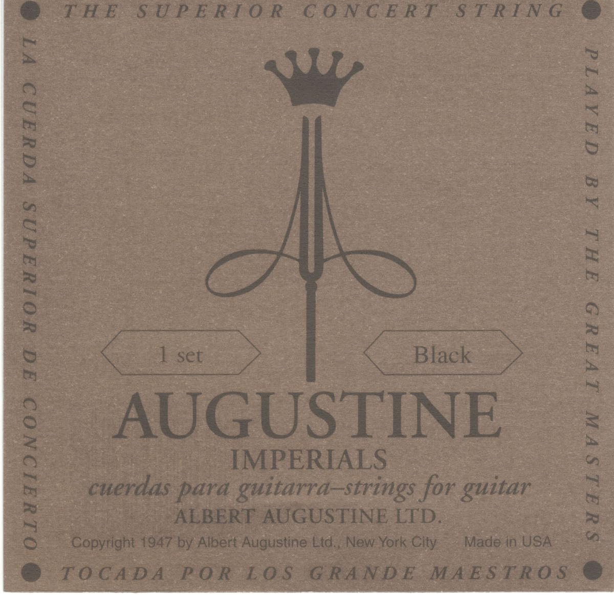 

Струни для класичної гітари AUGUSTINE Imperial Black Set IMP/BLACK чорний