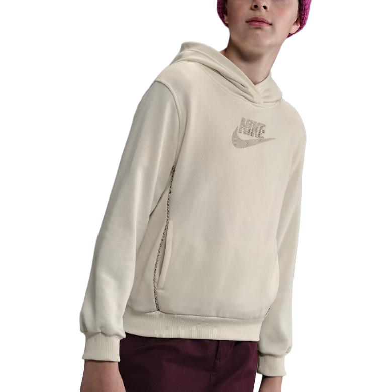 

Nike Худи с принтом логотипа, длинный рукав, детские худи HQ9327-047 XL