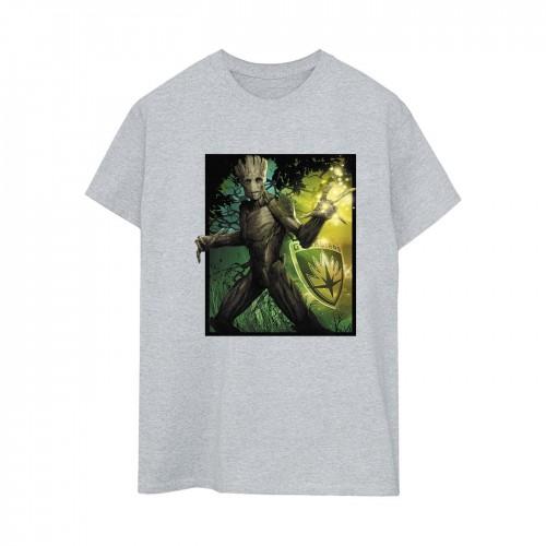 Marvel Womens/Ladies Guardians Of The Galaxy Groot Forest Energy Cotton Boyfriend T-Shirt
