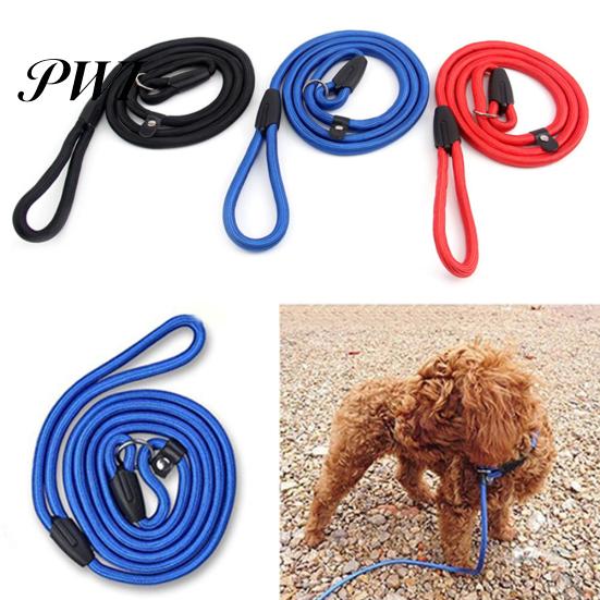 0.6/0.8/1cm Haustier Hund Nylon Zugseil Leine Verstellbare Spazierleine Gurt