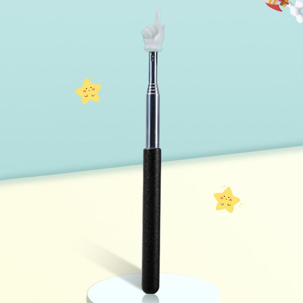 Telescopic Teaching Pole Classroom Indicator Stick For Reading And Learning Creative Finger Shape Teaching Stick School Supplies