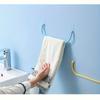 Wall Mounted Plastic Shelves - No-Drill Hanging Shelf for Shoes, Slippers, Towels In Various Rooms - Versatile Bathroom, Kitchen, Entryway Towel Rod