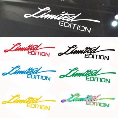 7Colors Car LIMITED EDITION Sticker Vinyl Reflective Laser Decal Creative Car-styling Sticker Car Decoration Accessories