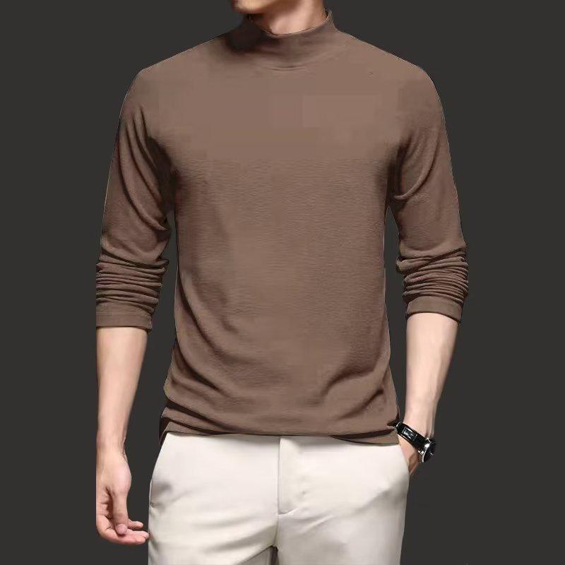Men's Autumn/Winter German Velvet Turtleneck Long Sleeve Shirt