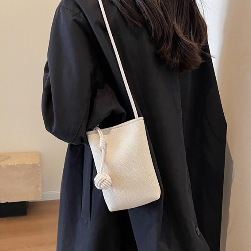 Kvinner Lær Liten Crossbody Veske Designer Mobiltelefonveske Lett Skulderveske Dame Reiseveske