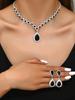 Bridal Crystal Jewelry Set: Versatile Necklace & Earrings