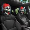 Yousheng Funny Cartoon Car Headrest Covers, Universal Breathable Elastic Seat Neck Pillow Protector, Humor Spooky Auto Interior Decor for Most