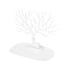 Antler Shape Dish Necklace Bracelet Pendant Jewelry Organizer Display Holder (White)