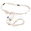 Pure Handmade Cotton Waist Rope Woven Fringed Beaded Famous Style Belt Women's Summer Simple and Versatile Waist Chain Literary and Retro