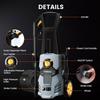High Pressure Portable Cleaner Electric 1500W, 290 Bars, 7 M Pipe, Adjustable Nozzle, Ideal for Car Terrace Garden & House