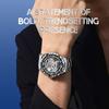 LOUIE JUELEN Automatic Skeleton Mechanical Watch Men's Business Watch Water-Resistant Luminous Men's Wristwatch