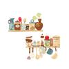 Creative Kitchen Supplies Pattern Wall Sticker Restaurant Kitchen Shelf Decoration Wallpaper Mural Home Decor Removable Stickers