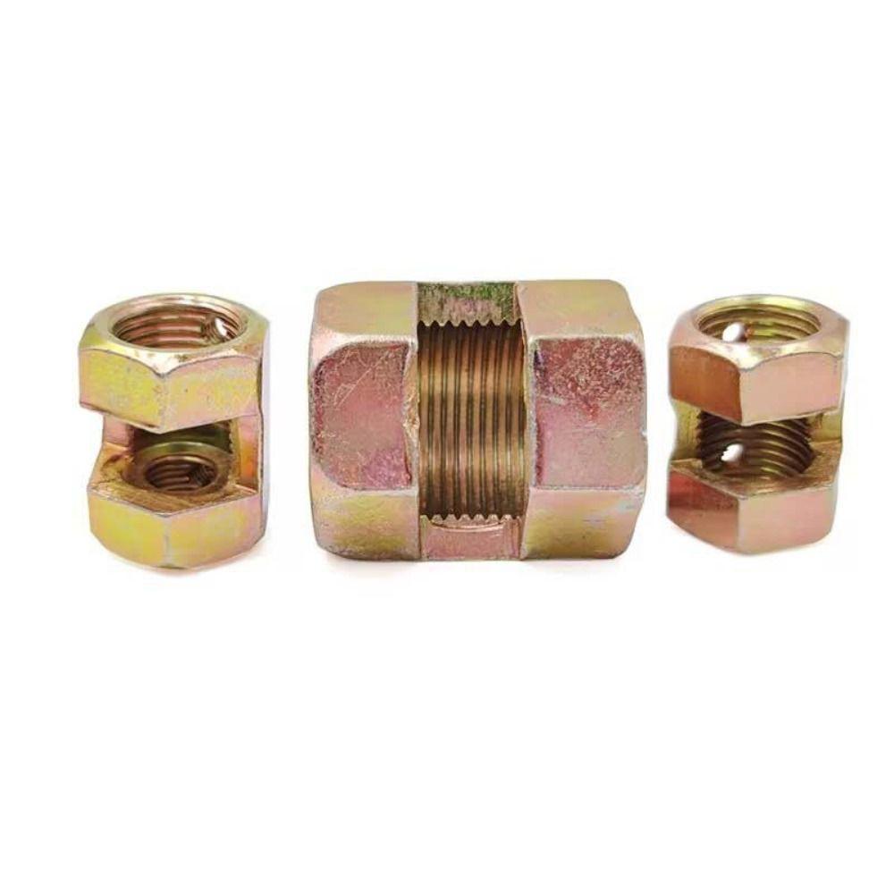 10 Pcs Plating Iron M10 Thread 25mm Coupling Nut Open Nut Parts Chandelier  Ceiling Light
